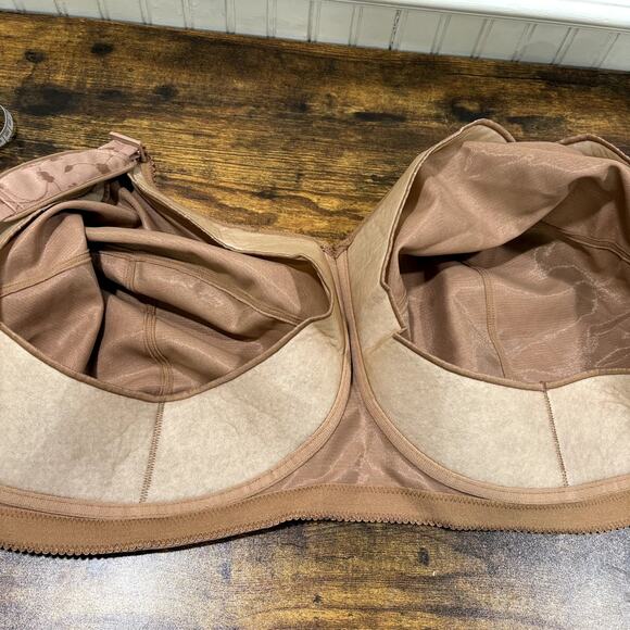 Elila Size 52L Full Coverage Bra NEW Sidney Jacquard Wireless Softcup 1305 Mocha - Picture 8 of 11